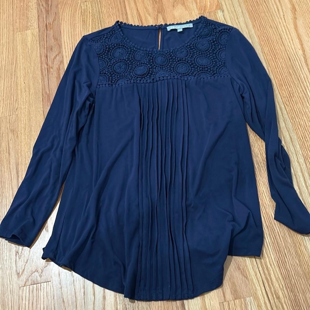 Daniel Rainn Stitch Fix - size small - navy blue long sleeve soft shirt